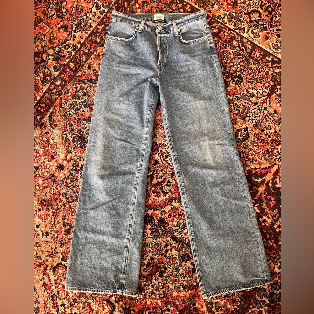 Citizens Of Humanity Light Blue Wide Leg Jeans